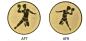 Preview: Trikot Medaille Höhe 6,1cm ,3 Farben. Inkl. Schrift,Band und Montage je 1,30€